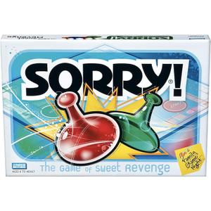 Hasbro Gaming Sorry! Family Board Games for Kids and Adults, 2 to 4 Players, Ages 6 and Up