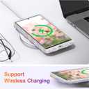 EYZUTAK Case for Samsung Galaxy S24 Ultra, Colorful Retro Oil Painting Flower Laser Glossy Pattern Cute Curly Wave Edge Exquisite Phone Cover Stylish Durable TPU Protective Case for Girls Women - Pink