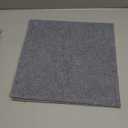 Self Adhesive Carpet Tile, Easy to Peel and Stick Carpet Floor Tile - 12 Tiles/12 sq Ft. (Medium, Grey-White)
