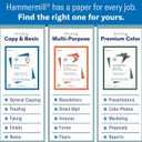 Hammermill Printer Paper, Premium Inkjet & Laser Paper 24 Lb, 8.5 x 11-1 Ream (500 Sheets) - 97 Bright, Made in the USA, 166140R