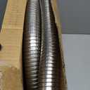 Long Exhaust Flex Pipe, Stainless Steel Flexible Exhaust Tube for Generator, Heater, and Automotive Repair, Heavy Duty Corrosion Resistant Corrugated Pipe(1.25" ID x 72")