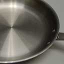 5-ply Stainless Steel Frying Pan 10inch, Full 5-Ply Clad Construction Professional Grade Pan, Brushed Finish, Induction Cooking Pan, Oven Safe, Dishwasher Safe