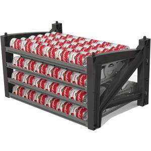 Shelf Reliance Cansolidator Max Small - 1-Pack Can Organizer for Pantry, Stackable Soda Can Storage for Kitchen, Holds 156 Cans of Food or Soda