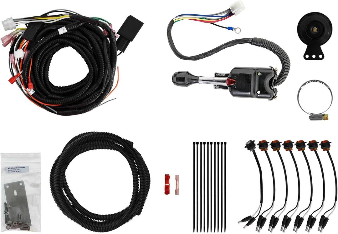 SuperATV Turn Signal Kit for 2013-2019 Polaris Ranger XP 900 | Plug & Play | Street Legal | Easy Install | Horn & Amber LEDs | IP67 Rated | OEM Style (Steering Column & Attached Horn, Standard Cab)