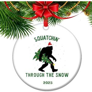 Bigfoot The Christmas yeti for Xmas Tree Decor, Funny Christmas Ornaments Yeti-Themed, Bigfoot Christmas Ornament (10)