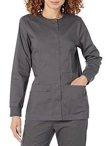 Amazon Essentials Women's Scrub Snap Jacket , Size 2pcs XS, 1 Pcs XXL