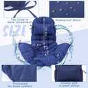 Tudomro Egg Chair Cushion Filling 2.58 kg Replacement Rocking Wicker Chair Cushions High Back Swing Hammock Egg Hanging Cushion Thicken for Indoor Outdoor Patio(Navy Blue,2 Pcs)