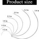 Curved Needles Sewing 7 Sizes C-Type Weaving Upholstery Needle Heavy-Duty Hand Sewing Repair Needles with Sharp Tips for Carpet Leather Canvas Repairing Blocking Knitting Modelling Crafts