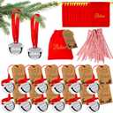 72 Pcs Christmas Believe Bell Ornaments, Polar Express Bell, Christmas Tree Bell Decoration for Kids & Adults (72)