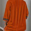 Women's Mesh Oversized Jersey Shirts Y2K Number Striped Half Sleeve Basketball Football Jersey (M)