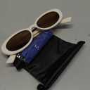 Polarized Retro Oval Sunglasses for Women and Men Small 90s