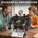 Racing Simulator Steering Wheel Building Set, Mechanical Gaming Sim Racing Cars Driving Wheel Bricks with Moving Parts Gift for Adults to Build - 833 Pieces