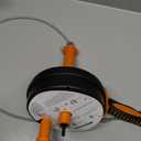 Drain Auger, Clog Remover with Drill Adapter, 25 Feet Flexible Plumbing Snake Use Manually or Powered for Kitchen, Bathroom and Shower Sink, Comes with Gloves (Orange)