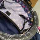 Bayer Doll Pram Stroller & Accessories Set, 18 Inch Doll, Blue, Pink Hearts, Includes Blanket & Shoulder Bag, Foldable