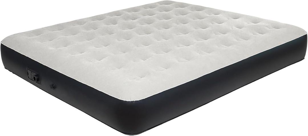 King Size Air Mattress with Built-in Pump, Inflatable Bed Blow Up Mattress for Camping