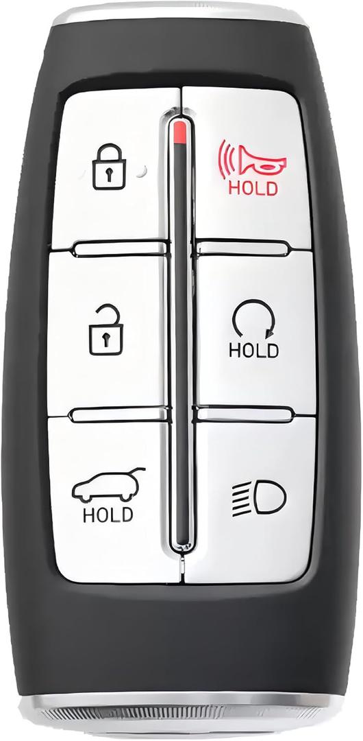 Keyless Entry Remote Control Smart Key for Hyundai Genesis GV70 2021 2022 | Alliskeys 6-Buttons Proximity Key Fob Replacement for Hyundai Genesis GV70 2021 2022 TQ8-FOB-4F36 95440-AR000