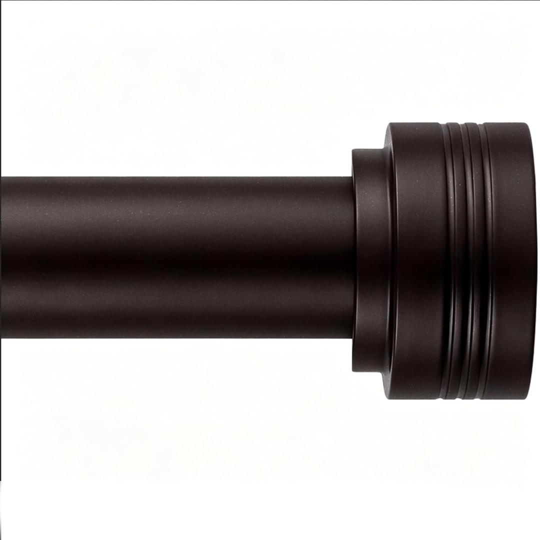 Brass Curtain Rods for Windows 18-88 Inch,Adjustable Length 1 Inch Diameter Heavy Duty Curtain Rod for Bedroom/Kitchen/Dorm/Apartment/Door