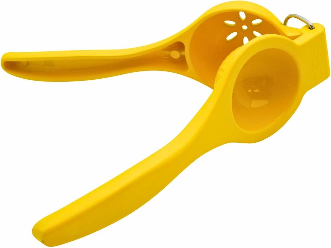 IMUSA Lime or Lemon Manual Squeezer, Citrus Juicer for Max Extraction, Yellow (Small)