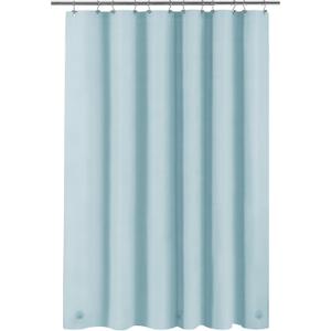 Light Blue Shower Curtain Liner - Premium PEVA Shower Liner for Bathroom, BPA & PVC Free, No Chemical Smell, Lightweight Standard Size Bath Curtain with 3 Magnets, Metal Grommets - Light Blue (72"W x 72"L (Pack of 1))
