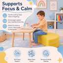 Geelin Banana Sensory Rocking Chair for Kids, Foam Rocker Seat for Toddlers, Focus & Engagement, for Classroom, Daycare, Playroom & Calm Corner, Yellow, 44.8" x 18.5" x 9.8"