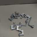 Beam Clamp, 8Pcs, 1" Jaw Opening, 1/2" Diameter Threaded Rod
Adjustable C Beam Clamps, Zinc Plated Iron, Joist Jaw Clamp Tool