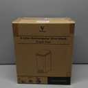 Slim Bathroom Trash Can with Lid Soft Close, 1.6 Gallon Stainless Steel Garbage Can with Removable Inner Bucket, Durable Step Pedal, Small Trash Bins for Toilet, Bedroom, Kitchen, Office (Black)