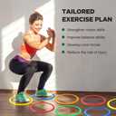 Deekin Agility Rings Speed and Agility Training Rings Exercise Speed Circle Jumping Hoops for Training Toss Equipment