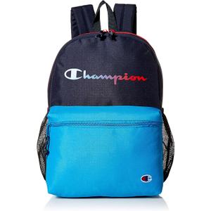 Champion Youthquake Backpack, Navy/Turquoise, Youth Size