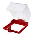 1 Pcs Emergency Stop Button Cover, Large Transparent Stop Push Button Cover, Removable Base Cover, Box Type, Push Switch Protector for Emergency Button (A Style)