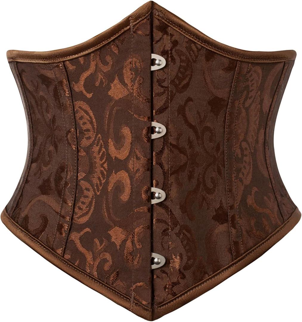 Scarlet Darkness Corset Belt for Women Fishbone Wide Waist Corset Pirate Belt, Size US 6