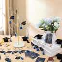 Sureio 50 Sets Class of 2026 Gifts Graduation Cap Keychains Acrylic Tassel Keyrings for University College Middle High School