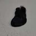 TIKJOYS Wig Cap + Dark Purple Wigs with Braided Buns for Women Short Black Purple Costume Wigs with Bangs for Cosplay 2 Braid Buns Cosplay Wigs for Halloween Party Costume Anime Outfit