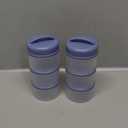 Termichy Stackable Formula Dispenser Portable Milk Powder Container, 2 Pack, Blue