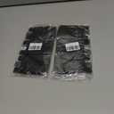 2 x BIAJIYA Card Holder for Back of Phone, Pouch Silicone Wallet Sleeve Pocket Stick-on ID Credit Card for All Smartphones (Black*5)