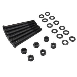 Leaf Spring Eye Bolt Kit 9/16" x 4-1/2" Grade 8 Hardened Steel with 6 Bolts, 6 Lock Nuts & 12 Washers for Chevy GMC Ford Dodge (9/16" x 4-1/2")