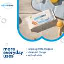 WaterWipes Sensitive+ Newborn & Baby Wipes, 3-In-1 Cleans, Cares, Protects, 99.9% Water, Unscented & Hypoallergenic, 240 Count (4 Packs)