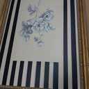 yByCute Vintage Floral Wall Art, Gold-Tone Framed Canvas, 16 x 24 Inches