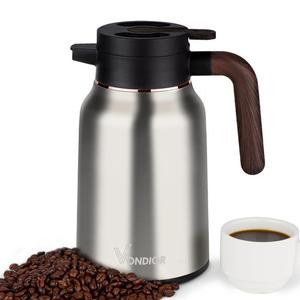 Vondior Coffee Carafe 35oz/1.0L - 24Hours Coffee Thermal- Insulated 304 Stainless Steel Hot Beverage Dispenser - Thermal Coffee Carafes For Keeping Hot/Cold Coffee, Drink Dispenser for Parties