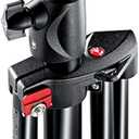 Manfrotto 1004BAC 144" Air Cushioned Aluminum Master Light Stand with 4 Sections & 3 Risers, Black