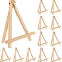 Jekkis Easel for Painting, 9 Inches Easel Stands Set of 12, Tabletop Painting Canvas Tall Wood Display Easels Set of 12, Art Craft Painting Easel Stand for Artist Adults Students