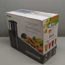 AMZCHEF Cold Press Juicer, Juicers Machines - Wide Mouth & Large Feed Chute for Whole Fruits & Vegetables, Stainless Steel Slow Masticating Juice Easy to Clean, Large Auger, Double Strainers