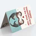 2 x Funny Valentines Day Card for Couple Wife Husband, Humorous Valentines Day Cards Gifts for Him Her Women Men (LD321)