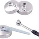 DAYUAN 23pcs Aluminum Alloy Cup Type Oil Filter Cap Wrench Socket Removal Tool Set 1/2" dr. with a Storage Case