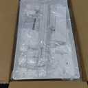 SPACELEAD 3 Tier Rolling Cart with Wheels, Storage Craft Art Trolley Organizer Serving, 3 Hanging Baskets Easy Assembly, for Office, BathroomLiving Room, Kitchen, White