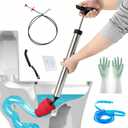 Toilet Plunger,Bathroom Plunger, High Pressure Toilet Auger,Powerful Air Drain Unclogger and Toilet Clog Remover, Toilet Plunger for Sinks and Clogged Pipes
