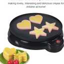 Health and Home Electric Crepe Maker - 10"Crepe Pan,Crepe Griddle, Non-stick Pancake Maker - Easy Clean & Includes Wooden Spatula, Batter Spreader