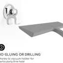 GTEWERK Shower Squeegee for Glass Doors, Silicone Window Squeegee, Bathroom and Glass Cleaning - Gray - 9 Inch