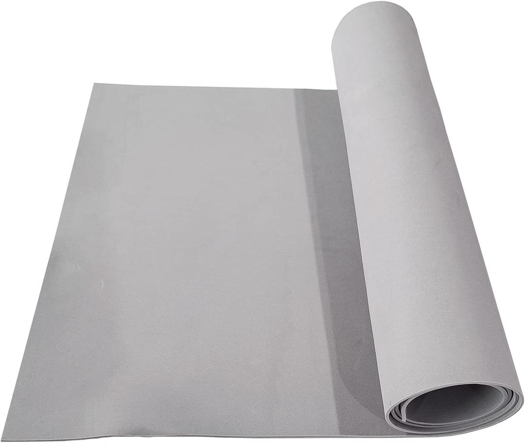 Grey EVA Foam Cosplay, 1 Piece of 2mm Craft Foam,Cosplay Foam, 14" x 39" Ultra-high Density 80 kg/m3 EVA Foam Sheets (Grey-2mm)