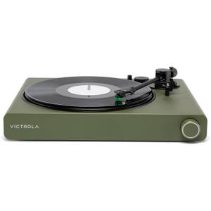Victrola Stream Onyx - Wireless Wi-Fi Turntable, Works with Sonos - Green | Wi-Fi and Bluetooth streaming turntable, works with Sonos, Roon, UPnP, AT-VM95E cartridge, RCA out (speakers sold separately)