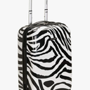 Rockland Safari Hardside Spinner Wheel Luggage, Zebra, Carry-On 20-Inch